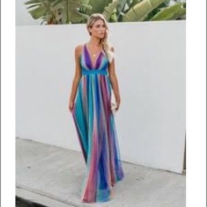 Vici Collection Multi Colored Maxi Dress